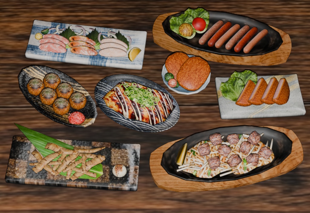 居酒屋フードセット-vol.4 (Izakaya food props-vol.4)