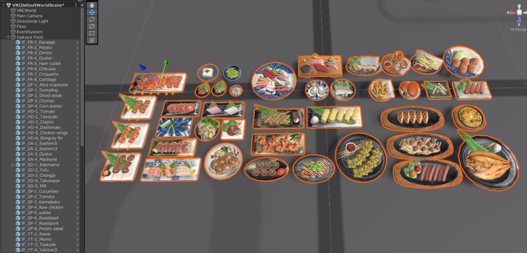 居酒屋フードセット コンプリート版 (Izakaya food props complete set 1)