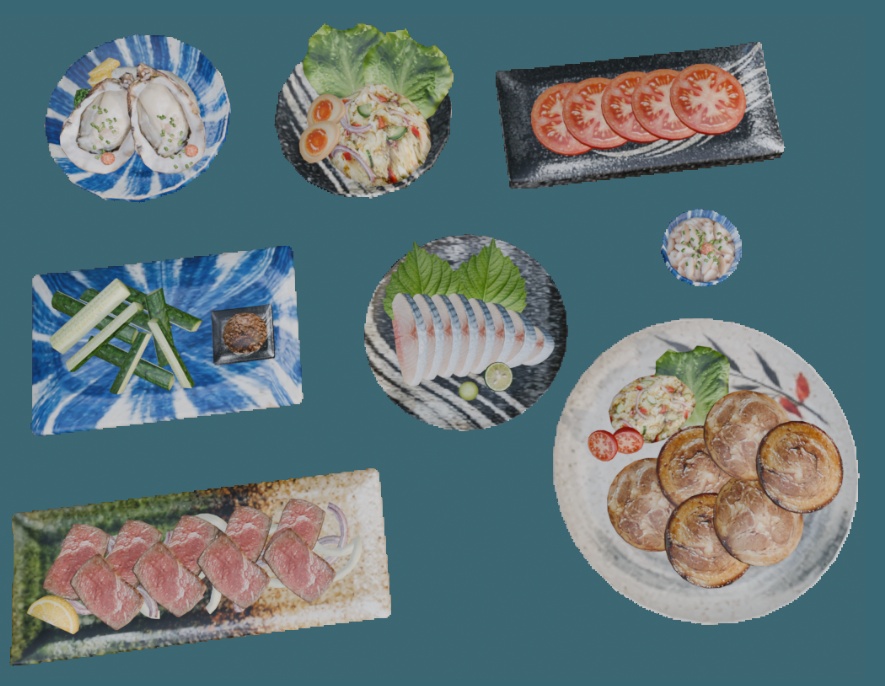 居酒屋フードセット コンプリート版 (Izakaya food props complete set 1)