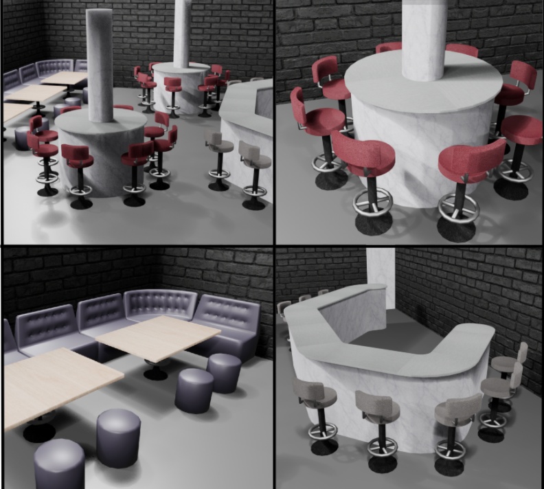 BAR インテリア構築セット (BAR Interior module set)