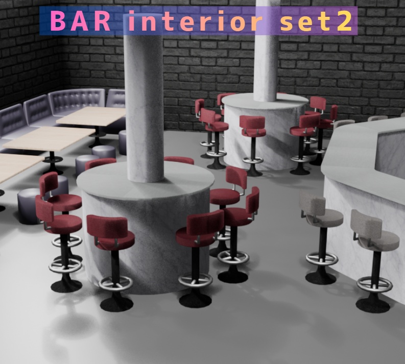 BAR インテリア構築セット (BAR Interior module set)