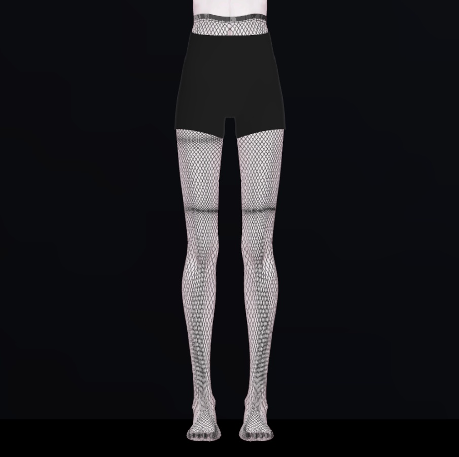 雫峰用網タイツ