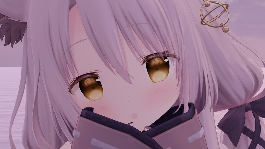 九尾の傍観者用 アイテクスチャ「ほわほわはーと」-Kyubi-no-bokan-sha eye texture- #9b3d