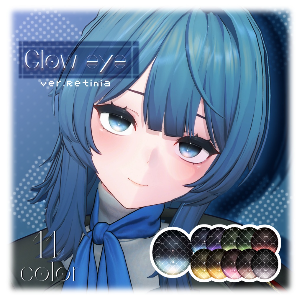【4avatar対応】「glow eye」- Eye texture-