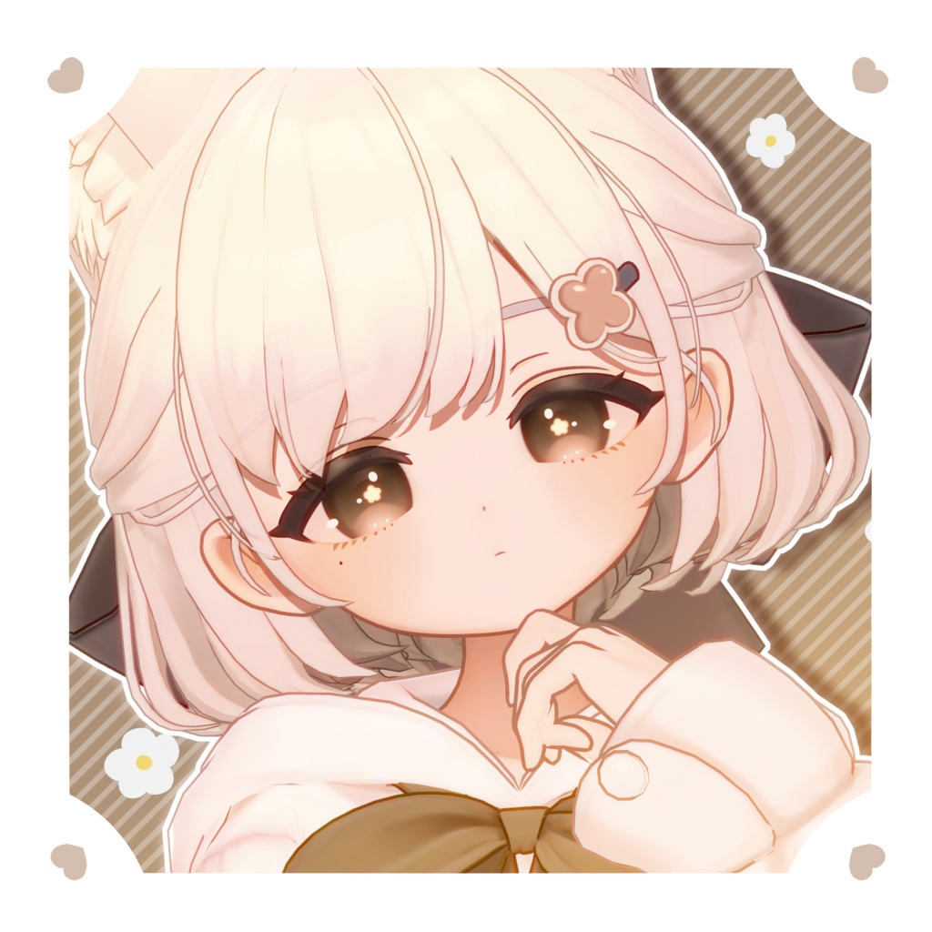 しらつめ Shiratsume 用アイテクスチャ「ふらわりーあい」- Shiratsume eye texture-