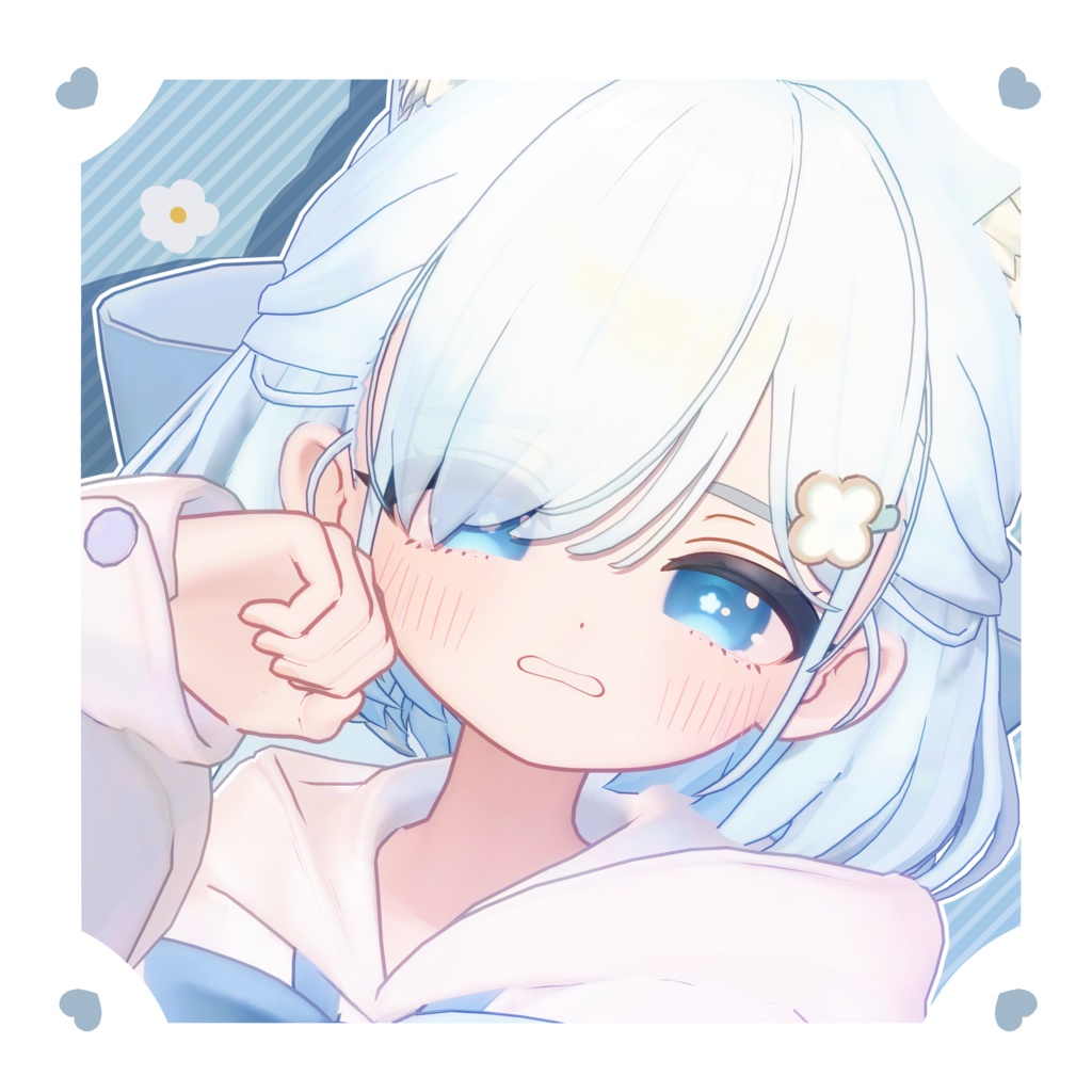 しらつめ Shiratsume 用アイテクスチャ「ふらわりーあい」- Shiratsume eye texture-