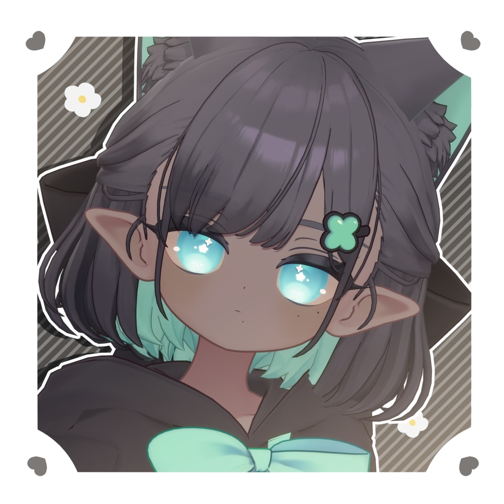 しらつめ Shiratsume 用アイテクスチャ「ふらわりーあい」- Shiratsume eye texture-