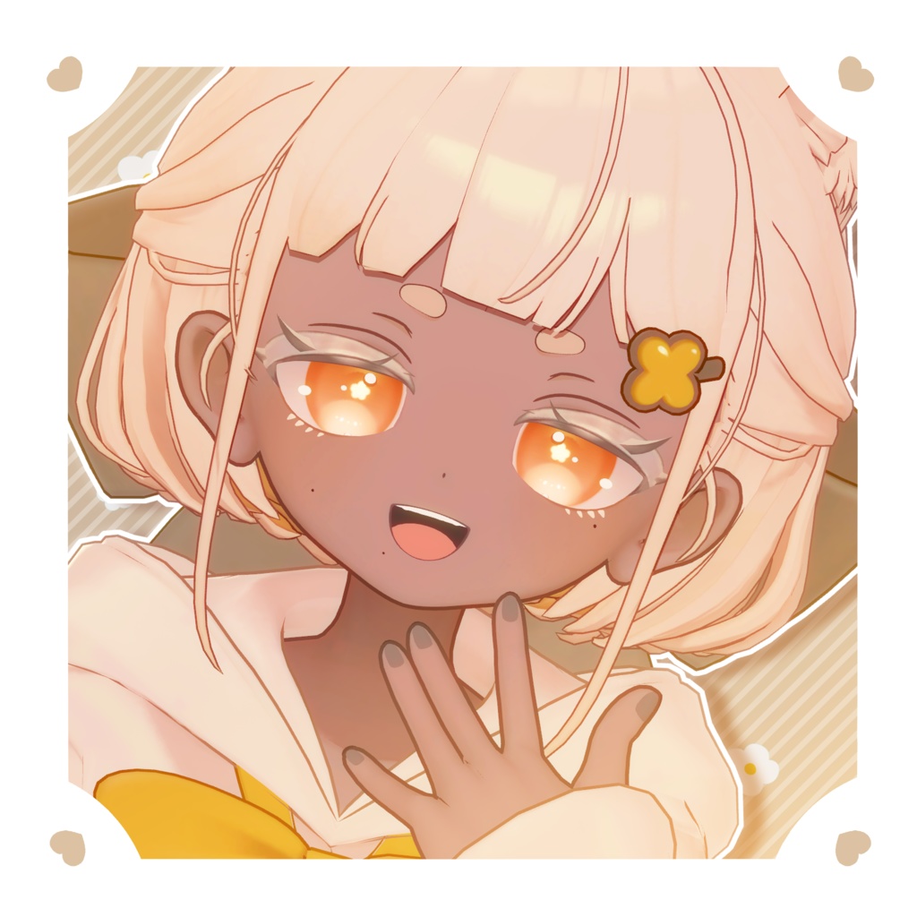 しらつめ Shiratsume 用アイテクスチャ「ふらわりーあい」- Shiratsume eye texture-