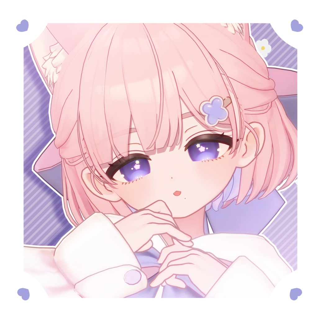 しらつめ Shiratsume 用アイテクスチャ「ふらわりーあい」- Shiratsume eye texture-