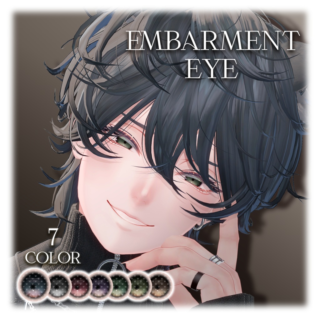 斑霞用アイテクスチャ「Embarment white eye」+「Embarment white eye」- Hanka eye texture-