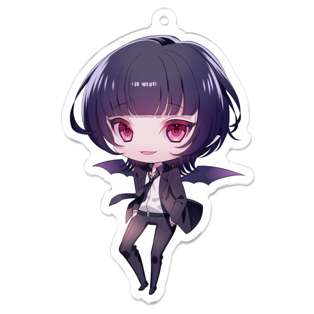 ウルフカット悪魔お兄さんアクキー