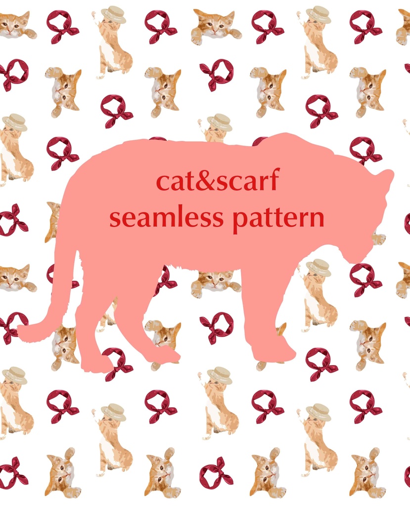 🐾 シームレス動物パターンセット – 子豚・猫・犬 🐾(3枚)