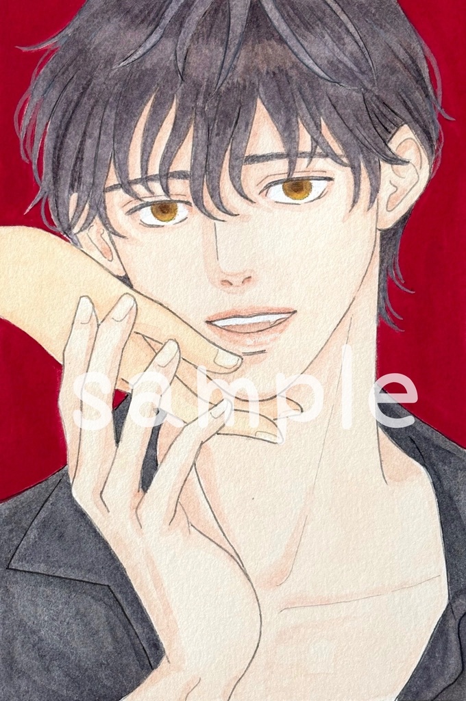 【原画イラストオーダー】ハガキサイズ【お試し価格】
