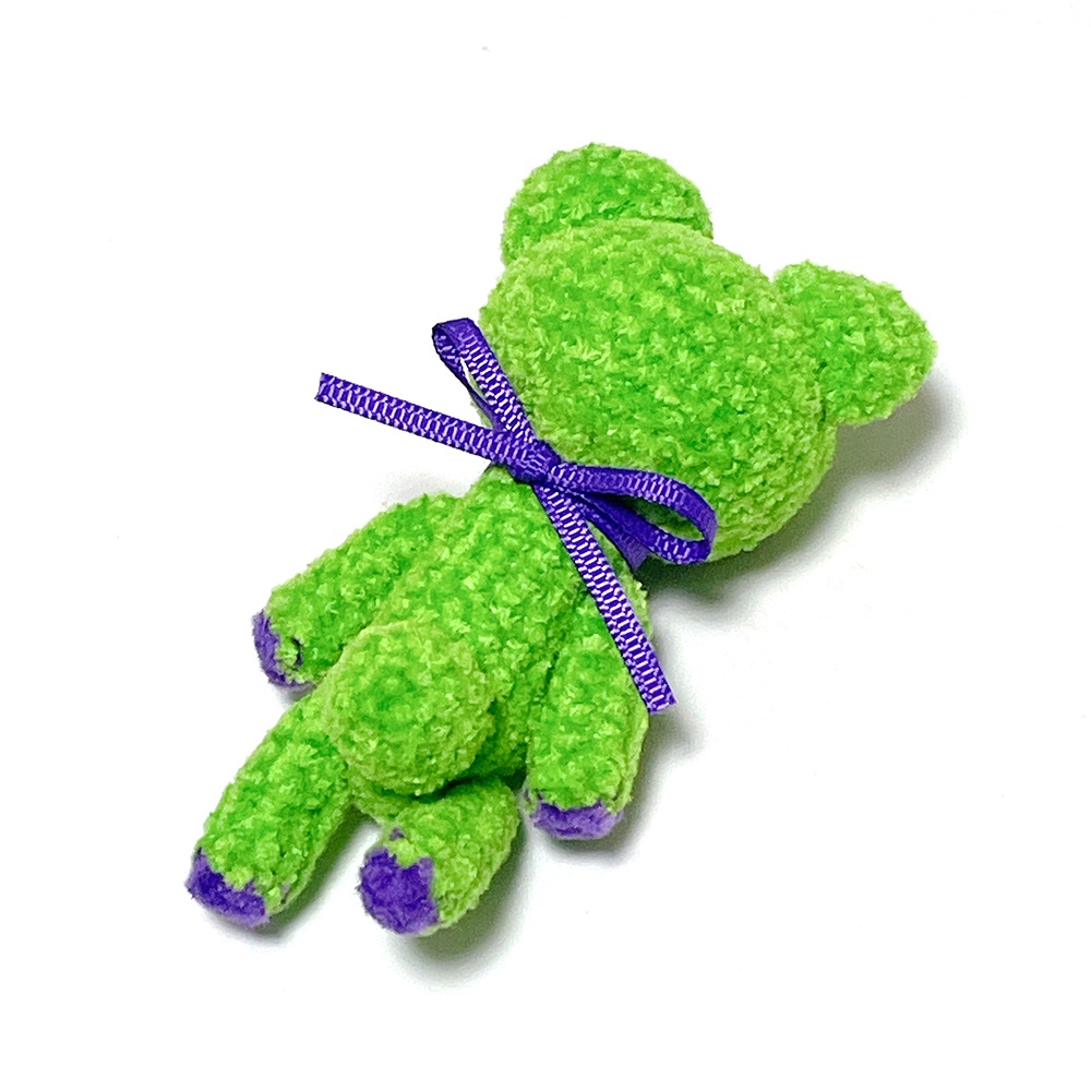 ビビッドカラーのくま(キミドリ)