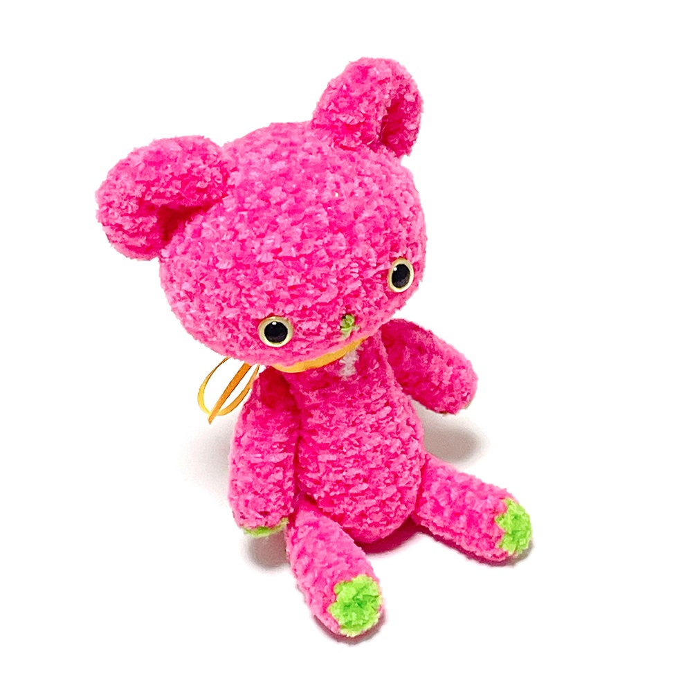 ビビッドカラーのくま(ピンク)