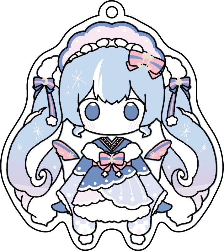 雪ミク2023　アクリルキーホルダー　絵:まーぼーおとーふ