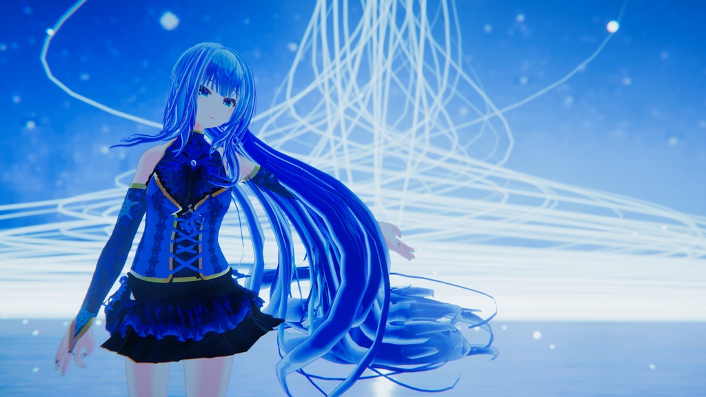 【3Dモデル】氷華-Hyouka-【VRChatフルトラ対応】