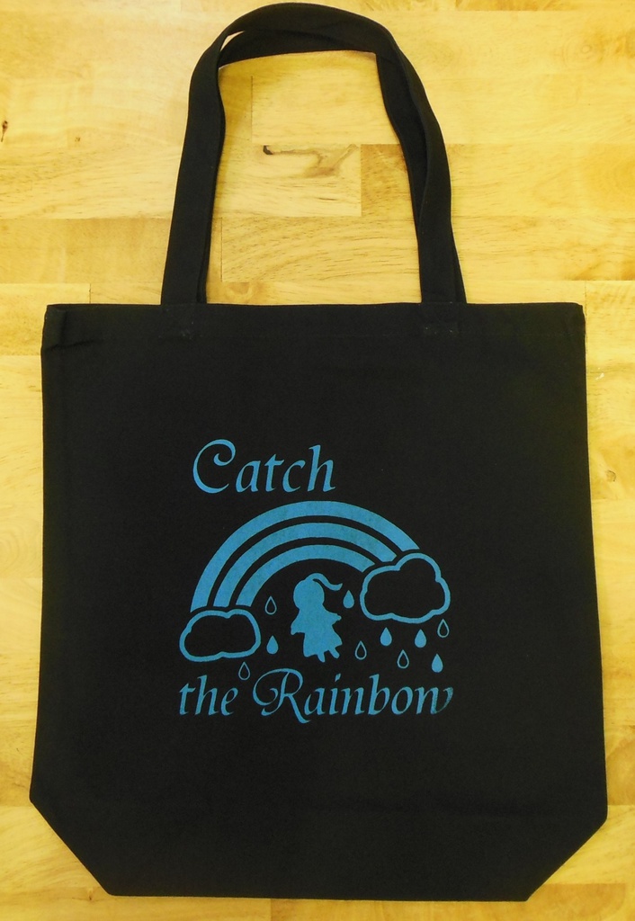 ジョジョトート　Catch the Rainbow　ネイビー×スカイブルー