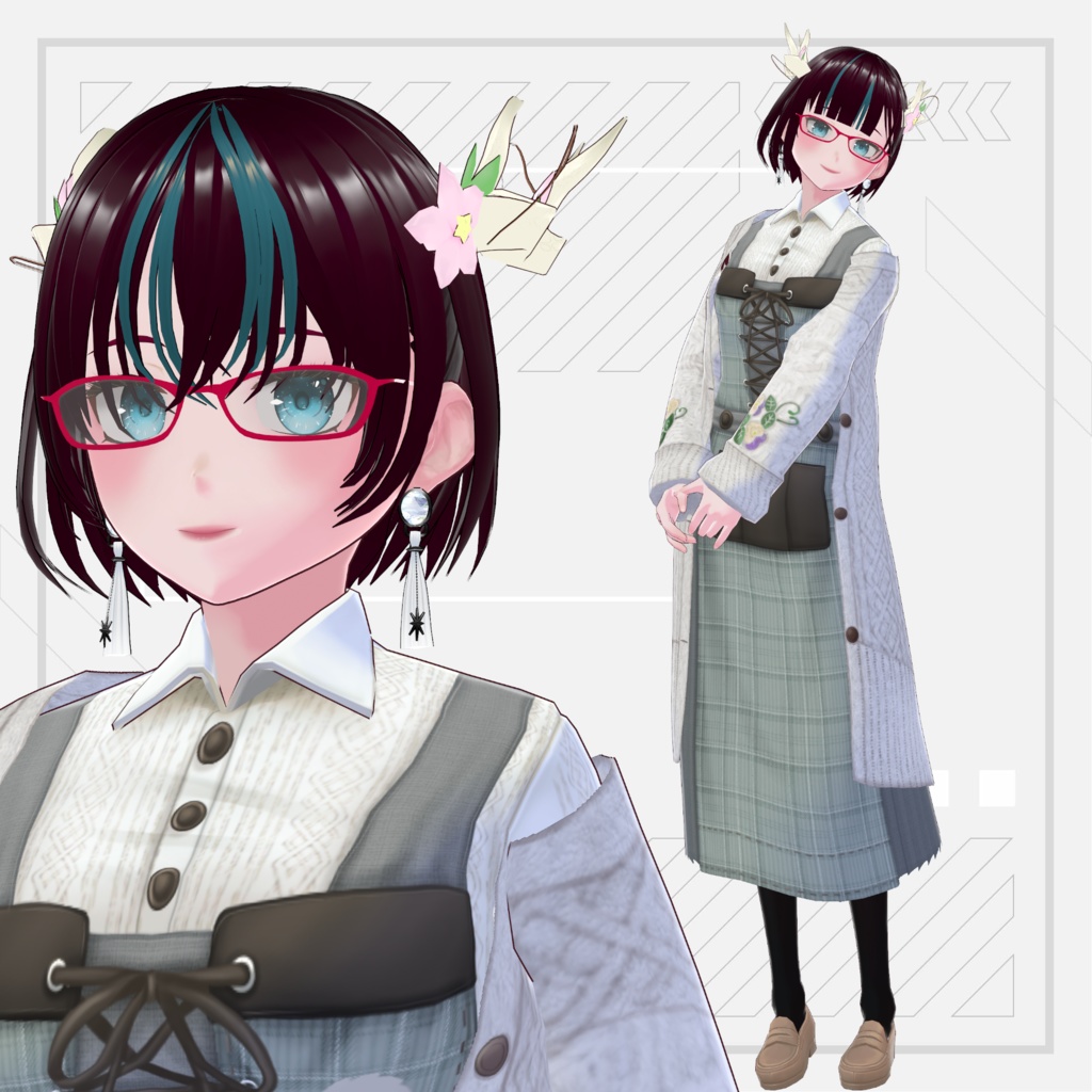 【デジタルフィギュア用VRM】冬服の空閑命【常設販売】