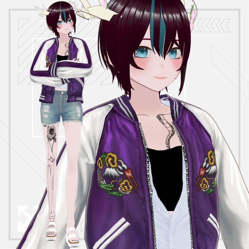 【デジタルフィギュア用VRM】夏服の空閑命【常設販売】