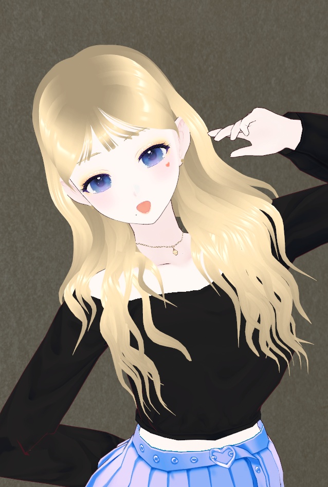 [vRoid] Bangs, Layered Perm Hairstyle