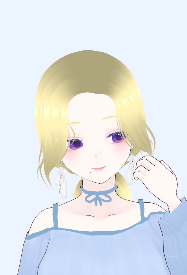 [vRoid] a Ponytail Hairstyle with a Goddess Vibe