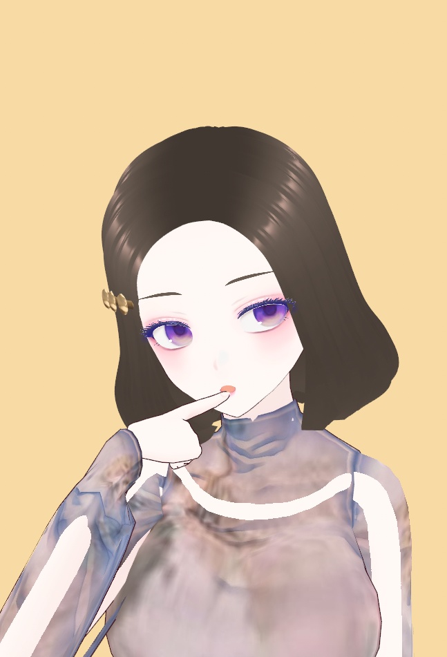 [vRoid] Cute Bobbed Hair with CoinPin