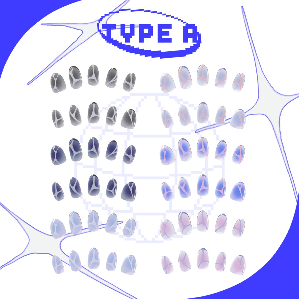 「 GraphicArt Nail 」- Texture for Fyuett -