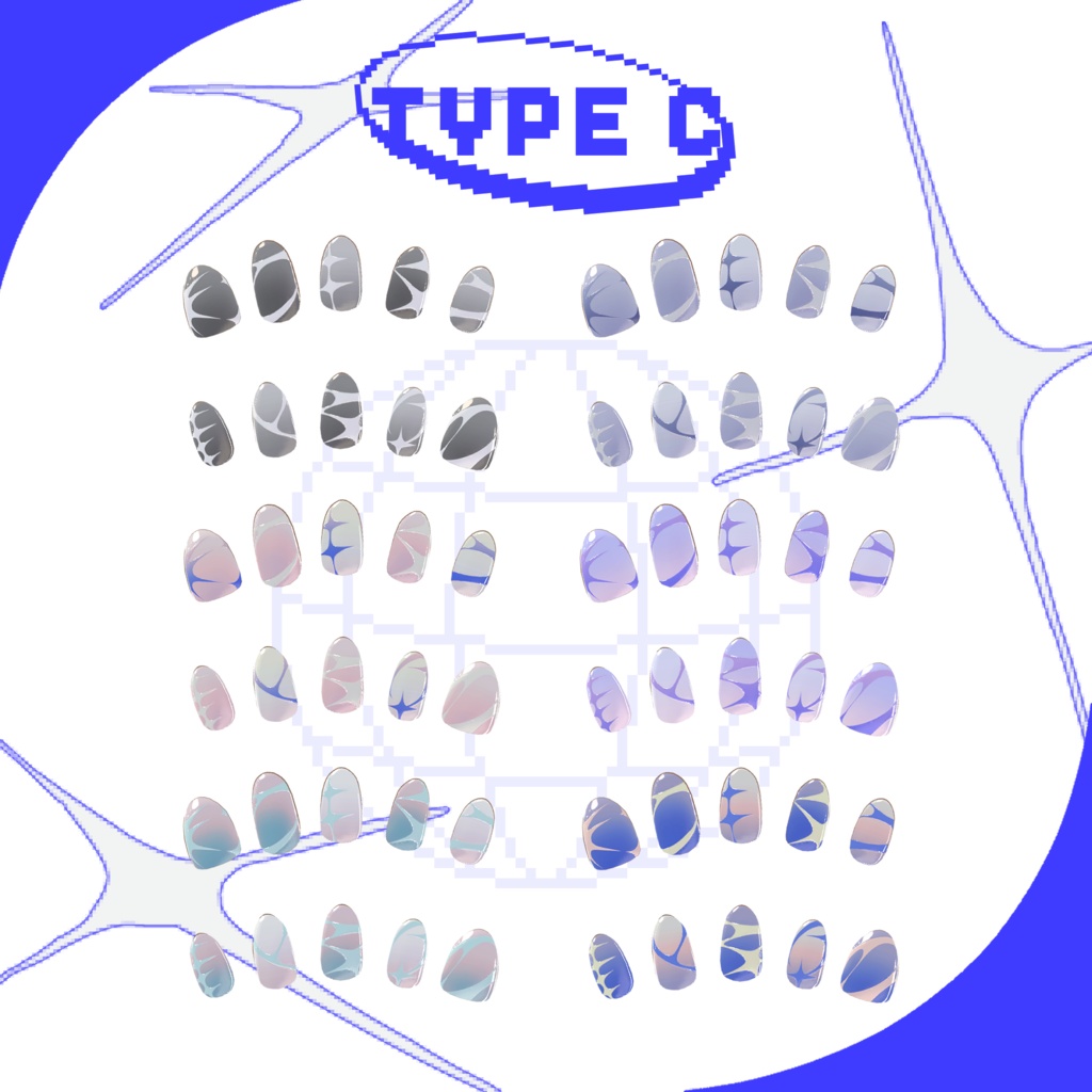 「 GraphicArt Nail 」- Texture for Fyuett -