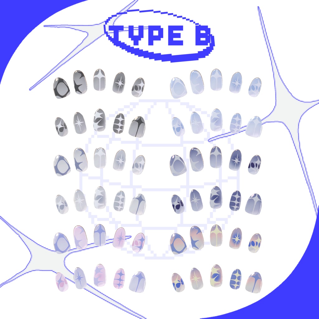 「 GraphicArt Nail 」- Texture for Fyuett -