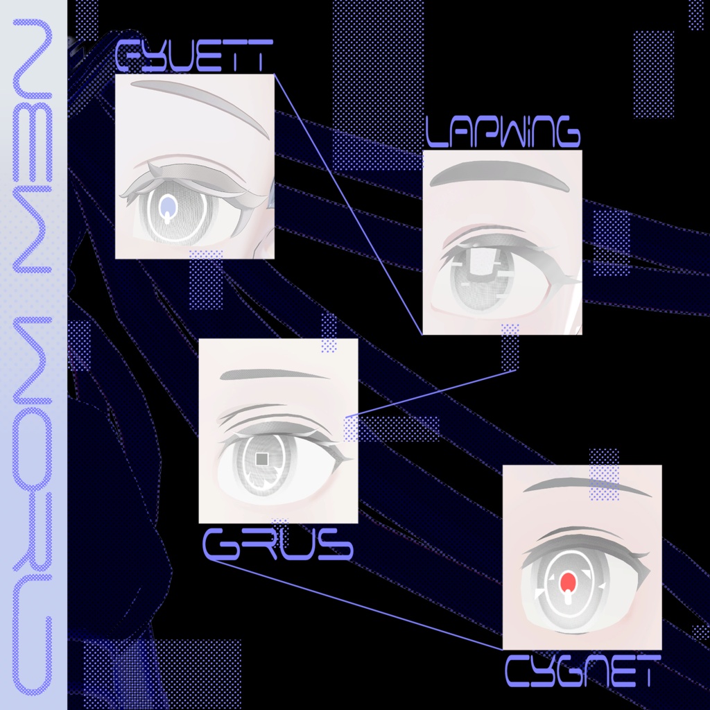 「 4アバター対応 」- 新世界 EyeTexture -