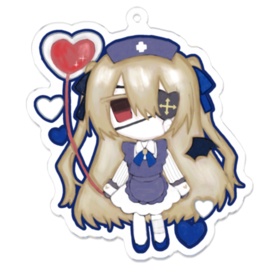【共同創作】ナース風メイド服エテのアクリルキーホルダー