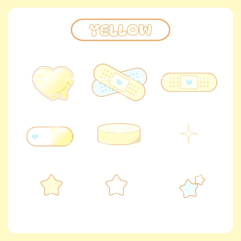 【わんコメ】歌枠にも!「病みかわ」スタンプ【カラバリ7色】