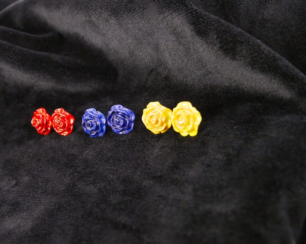 いのちのバラのピアス