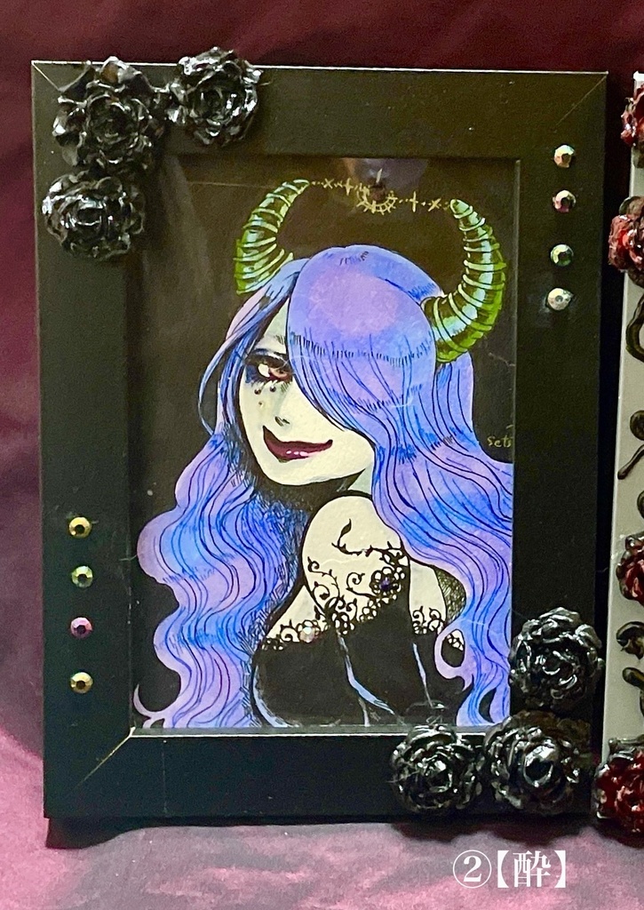 【死神と薔薇 vol.2】額装展示原画