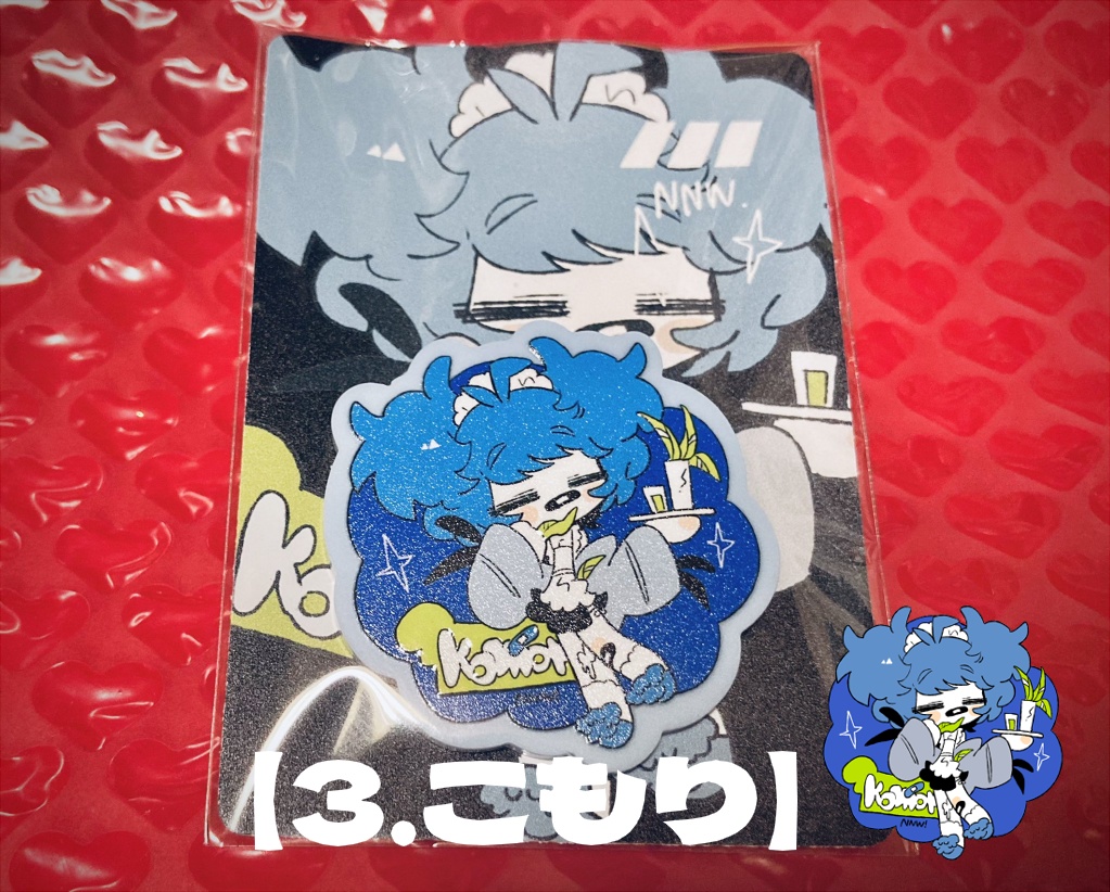 たまぼしメイドのアクリルバッジ