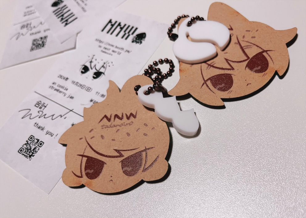 ひかあんクッキーのウッドキーホルダー