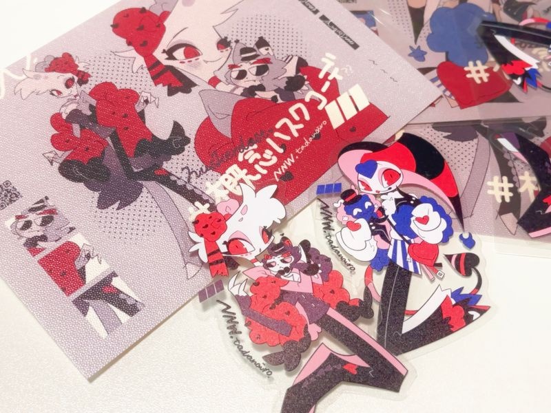 エンジェルとフィズのポスカ&ステッカーセット