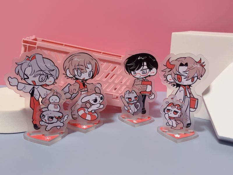 SoLヴォルタ&わんにゃくしょんのアクリルスタンド