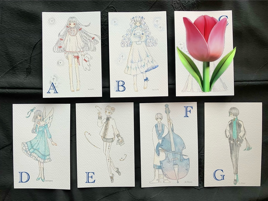 フレームレス原画（A〜G）