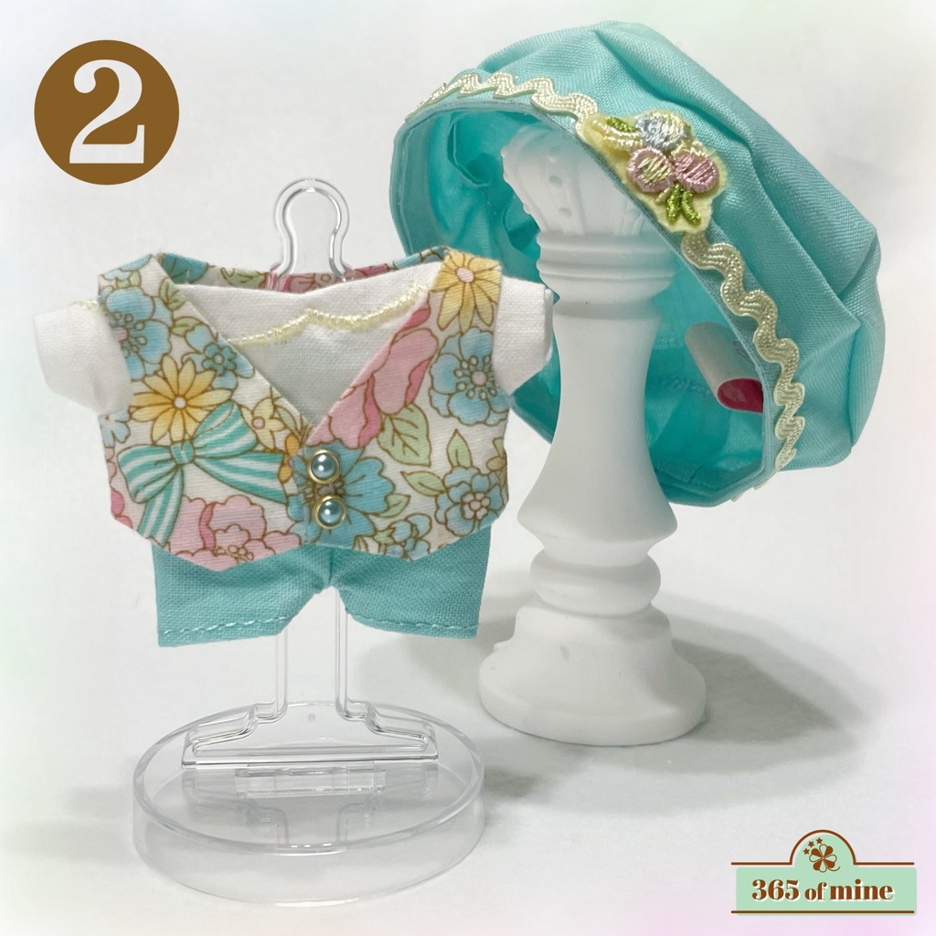 Ribbon Flower set(ミント系)🎀🌼
