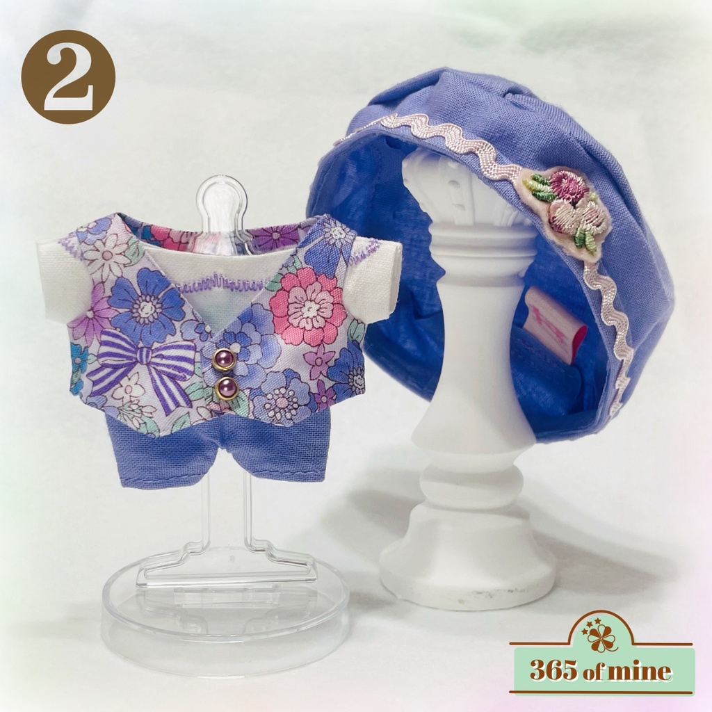 Ribbon Flower set(むらさき系)🎀🌼