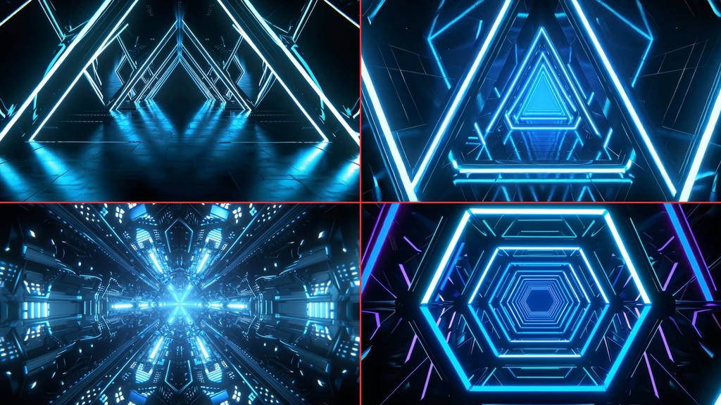 INFINITE AXIS Vol.01 Futuristic Geometric Tunnel Loops