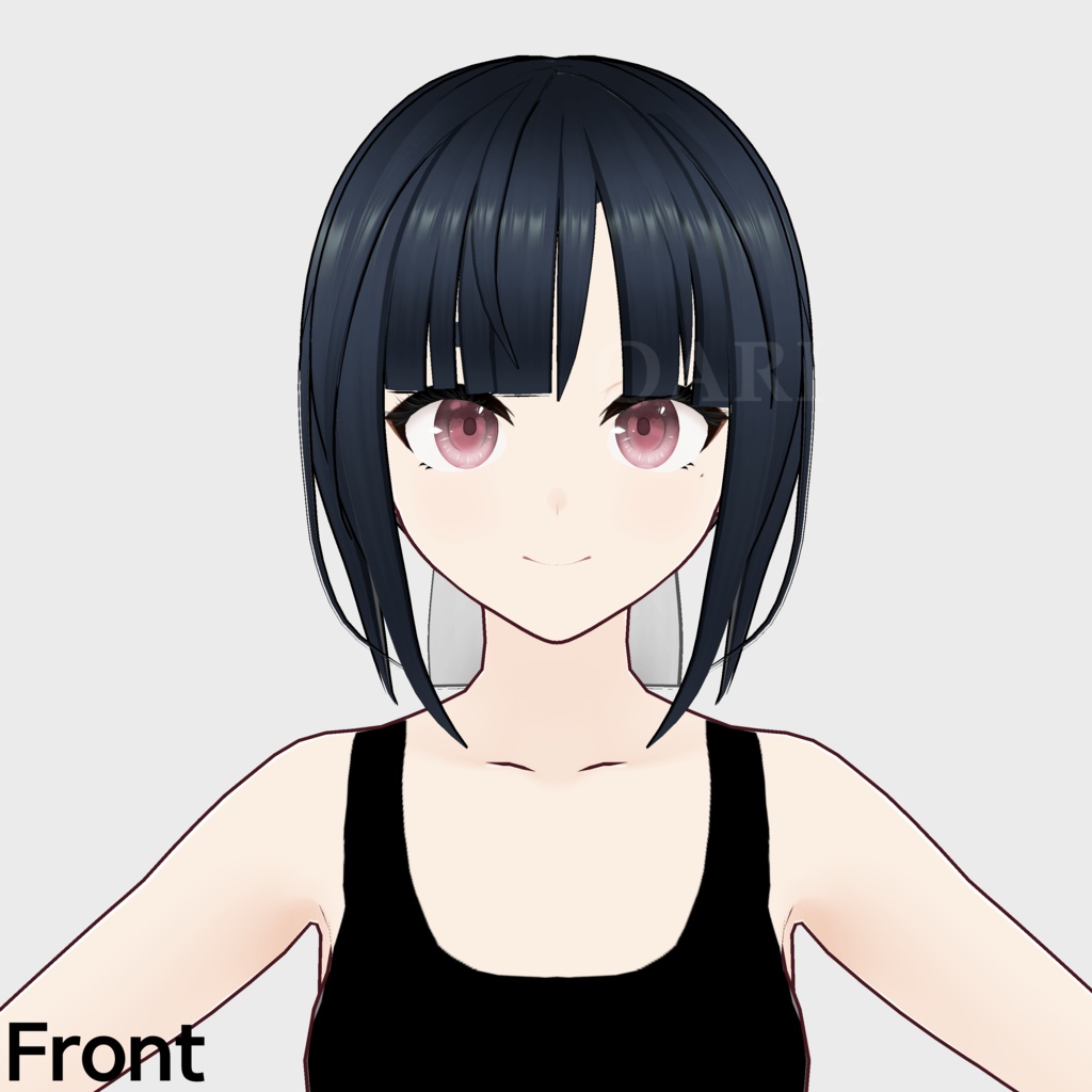 【VRoid】お団子ヘアプリセット / single bun hair preset