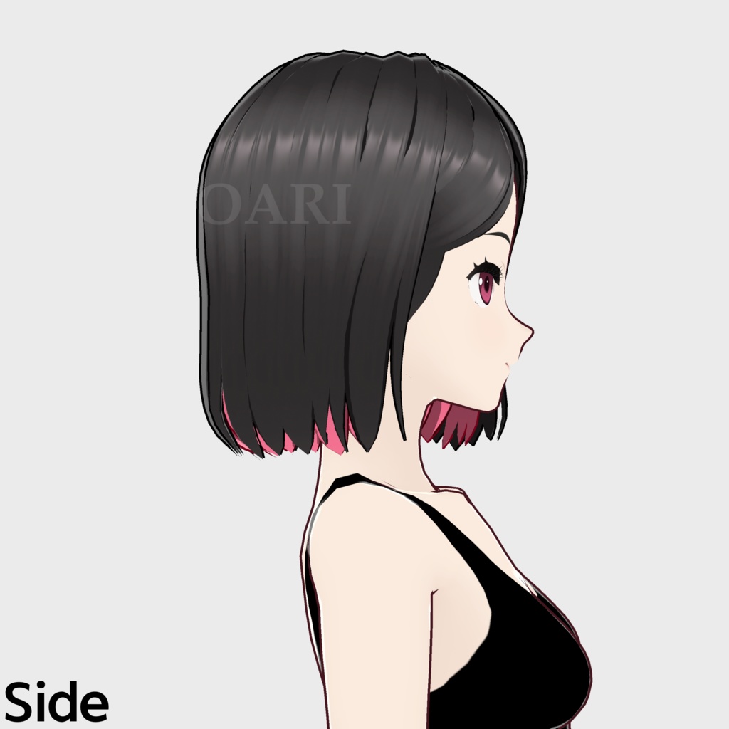 【VRoid】クールボブヘアプリセット / Cool bob hair preset