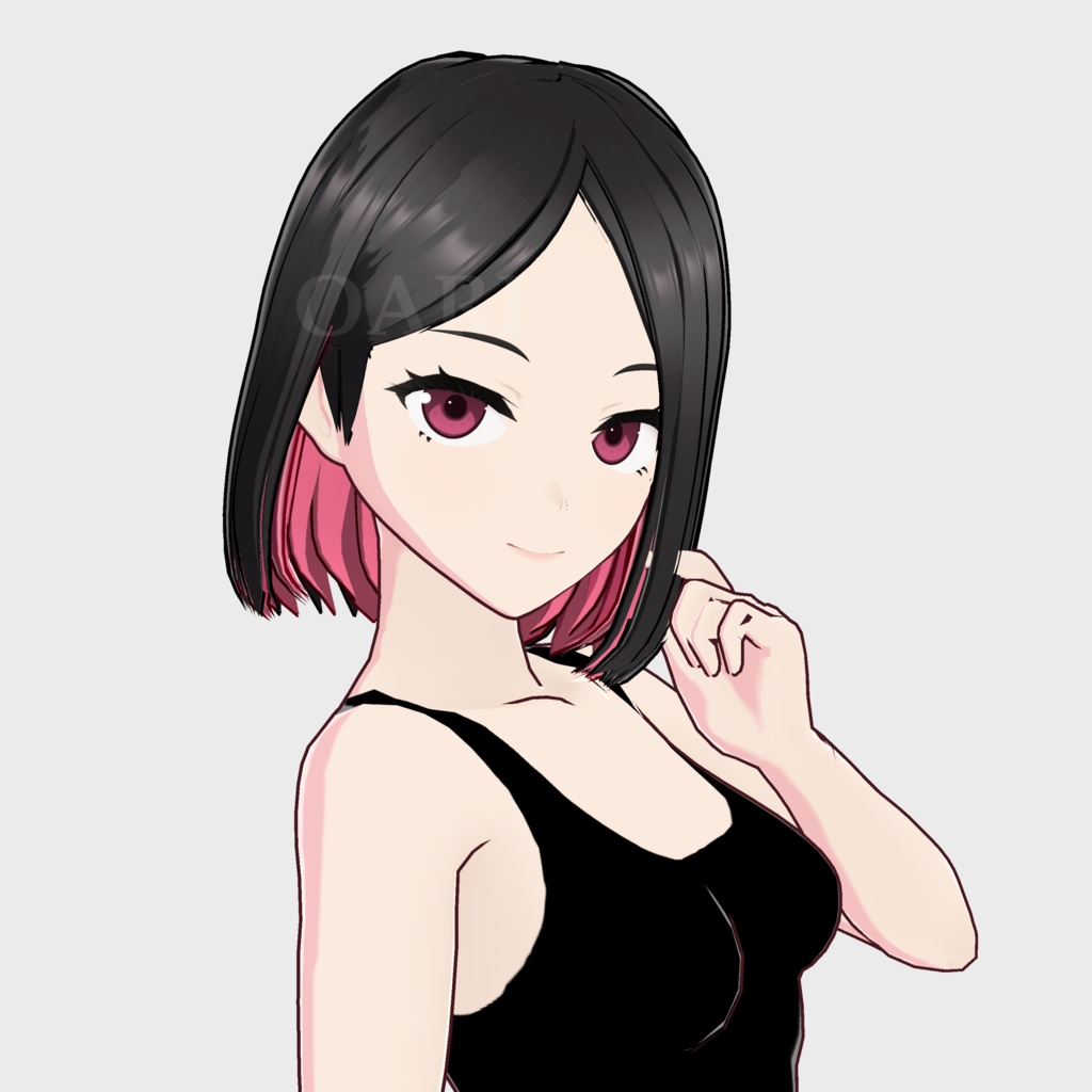【VRoid】クールボブヘアプリセット / Cool bob hair preset