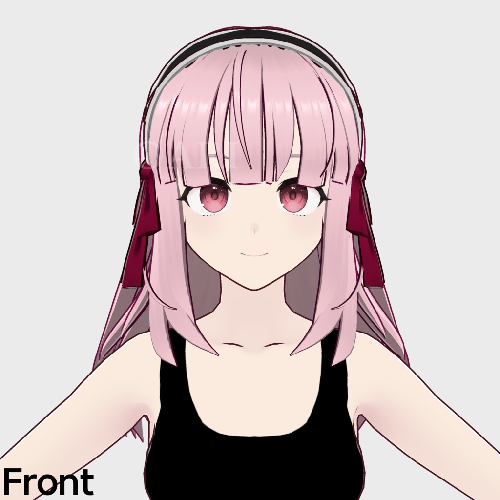 【VRoid】ロングメイドヘアプリセット / Long maid hair preset