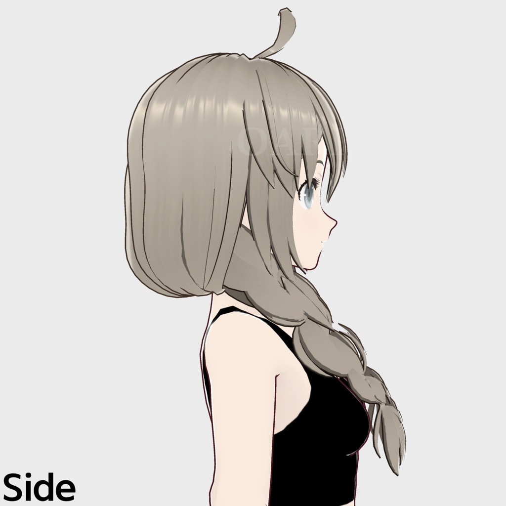 【VRoid】三つ編みヘアプリセット / Twin braids hair preset