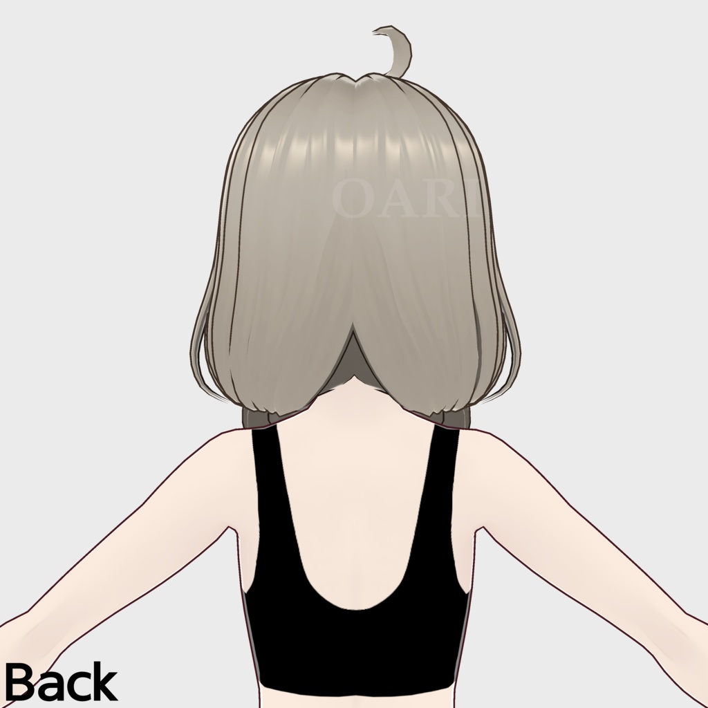 【VRoid】三つ編みヘアプリセット / Twin braids hair preset