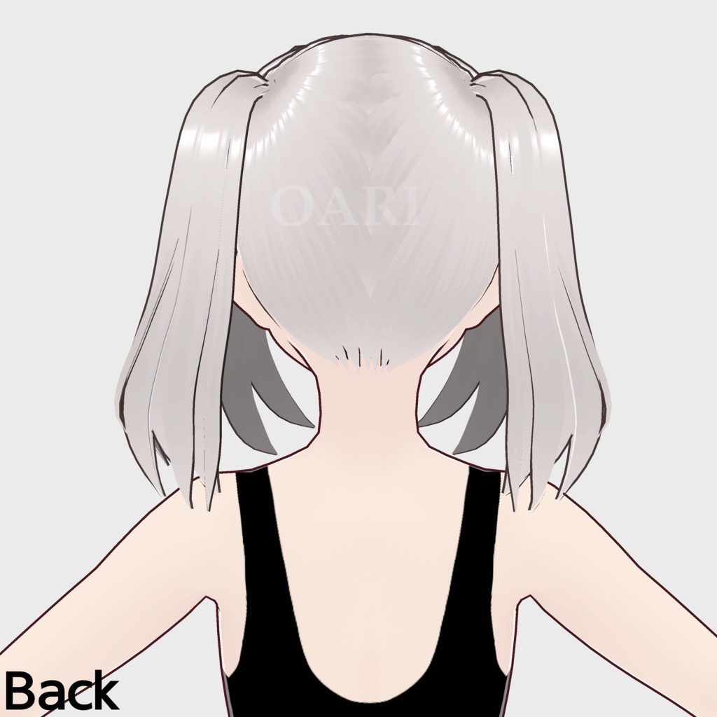 【VRoid】 ツインテールヘアプリセット / Twintail hair preset